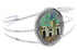 Multicolor Silver Native American Village Design Cuff Bracelet MX27454